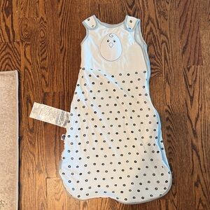 Nested Bean White and Black Polka Dot Sleep Sack 6-15 months